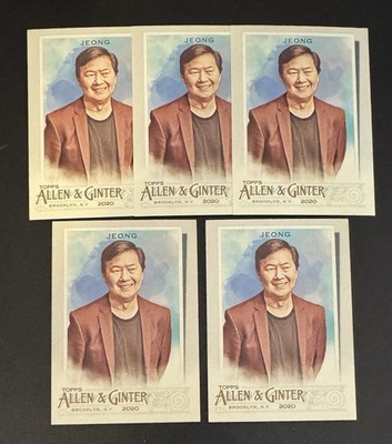 (5) Ken Jeong 2020 Topps Allen & Ginter #167 Lot - Actor & Comedian