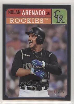 2019 Topps Brooklyn Collection Black 50/75 Nolan Arenado #37 fm0