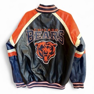 Chicago Bears Leather Jacket | eBay