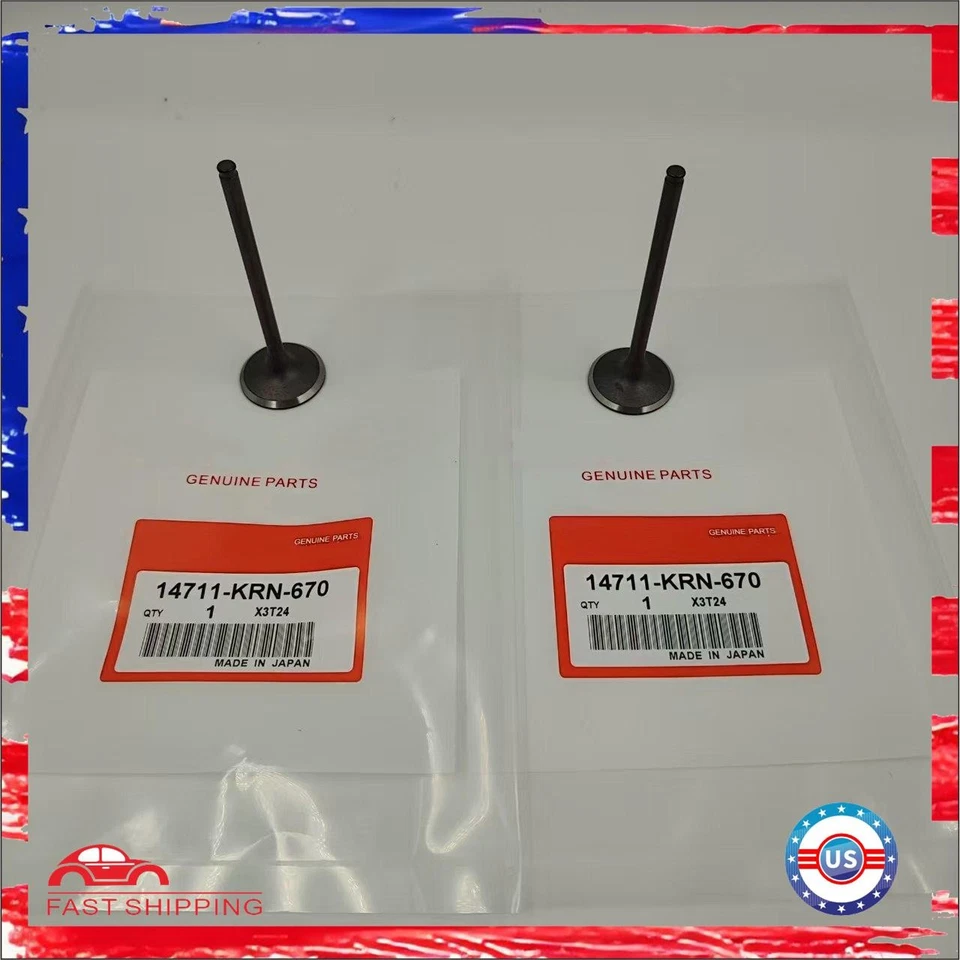 OEM! Intake Valve Kit for Honda CRF250R 2004 2005 2006-2009 14711-KRN-670 - Image 4 of 4
