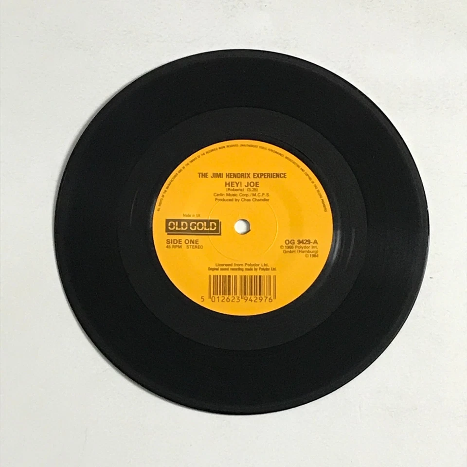 The Jimi Hendrix Experience - Hey! Joe 7" Vinyl Record - OG 9429 VG+/EX - Image 2 of 4