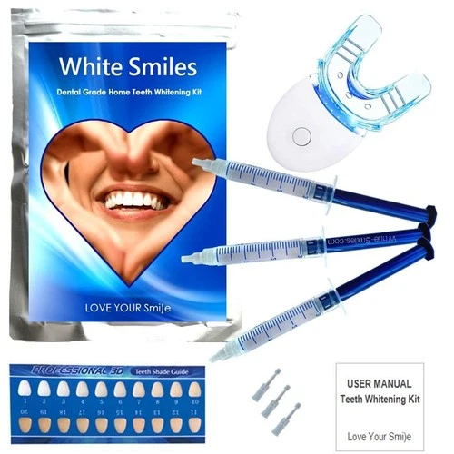 Home Teeth Whitening Kit LED Tooth Whitener Bleach White Dental Complete Set - Picture 2 of 22