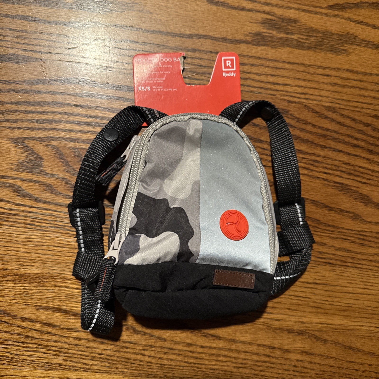 Reddy Dog Gray and Black Camo Hooded Backpack Size S/XS with