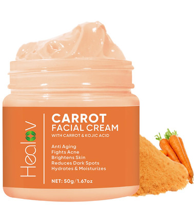 Carrot Cream   Brightening Face & Body Cream for Dark Spots, Uneven Skin Tone &