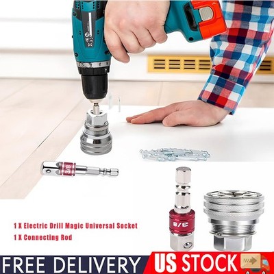 New 10-19mm Universal Socket Tool Adjustable Multifunction Wrench Sleeve