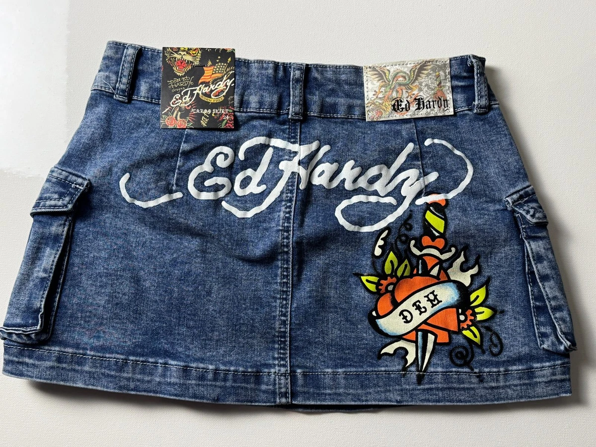 Ed Hardy Denim Skirts for Women for sale | eBay