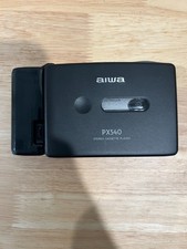 Reproductor de casete estéreo AIWA HS-PX540 de colección usado probado funciona color negro