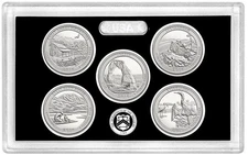 2014 S America the Beautiful National Parks Silver Proof Set + Bonus! 3c stamp