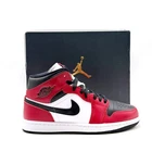 *NEW* Men NIKE Air Jordan 1 Mid BLACK / GYM RED / WHITE (554724-069) ?