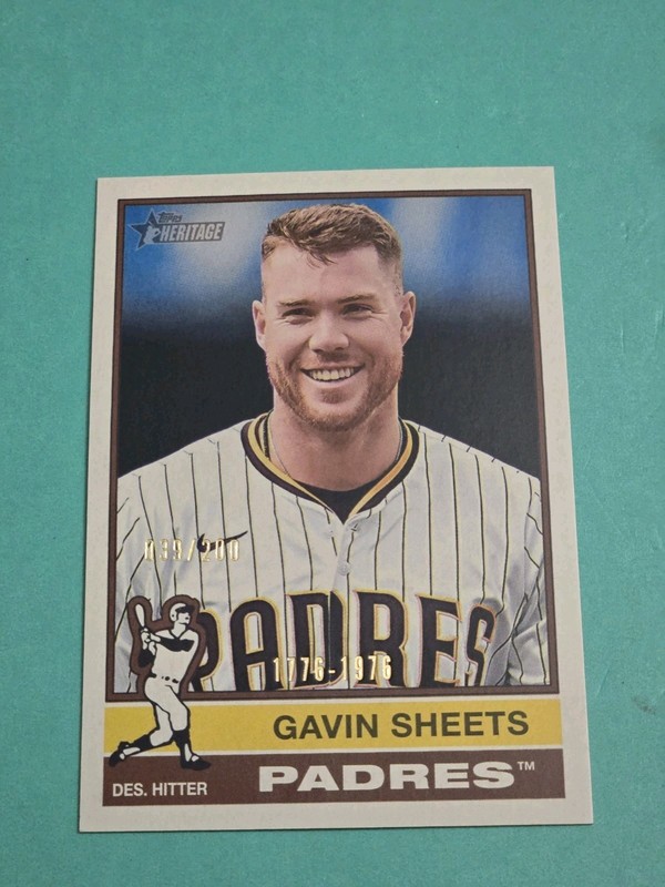 2025 Topps Heritage High Number - Gavin Sheets #711 Bicentennial /200