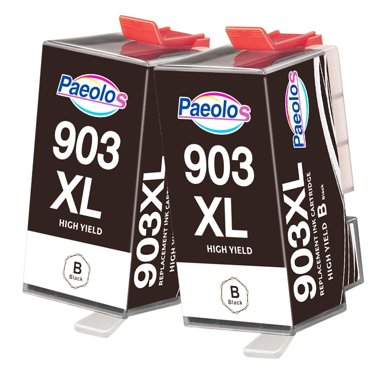 Paeolos 903XL Nero Cartuccia dinchiostro Sostituzione per Cartucce HP 903 XL ...
