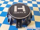 HOSTILE Wheels # HC-8003SB . NEW SATIN BLACK Wheel Center Cap  [67]  (QTY. 1)