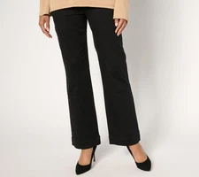Belle by Kim Gravel Women's Pants Sz 16 Regular TripleLuxe Twill Black A667591