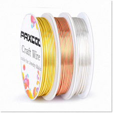 Three-Piece Copper Jewelry Wire Set 18-Gauge Tarnish-Resistant