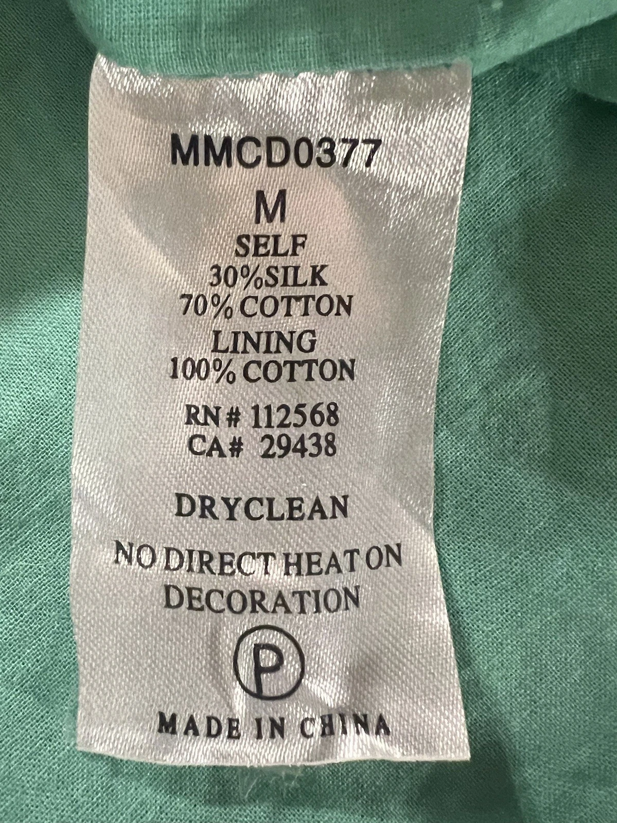 VALENTINO Abito slip seta con applicazioni in rete e pizzo verde smeraldo M foderato cotone anni 90 Y2K