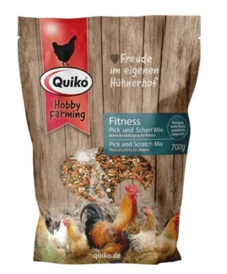 QUIKO - ARDAP CARE GMBH Quiko Chicken Feed Hobby Farming: Fitness Pick and Sharpening Mix 700g