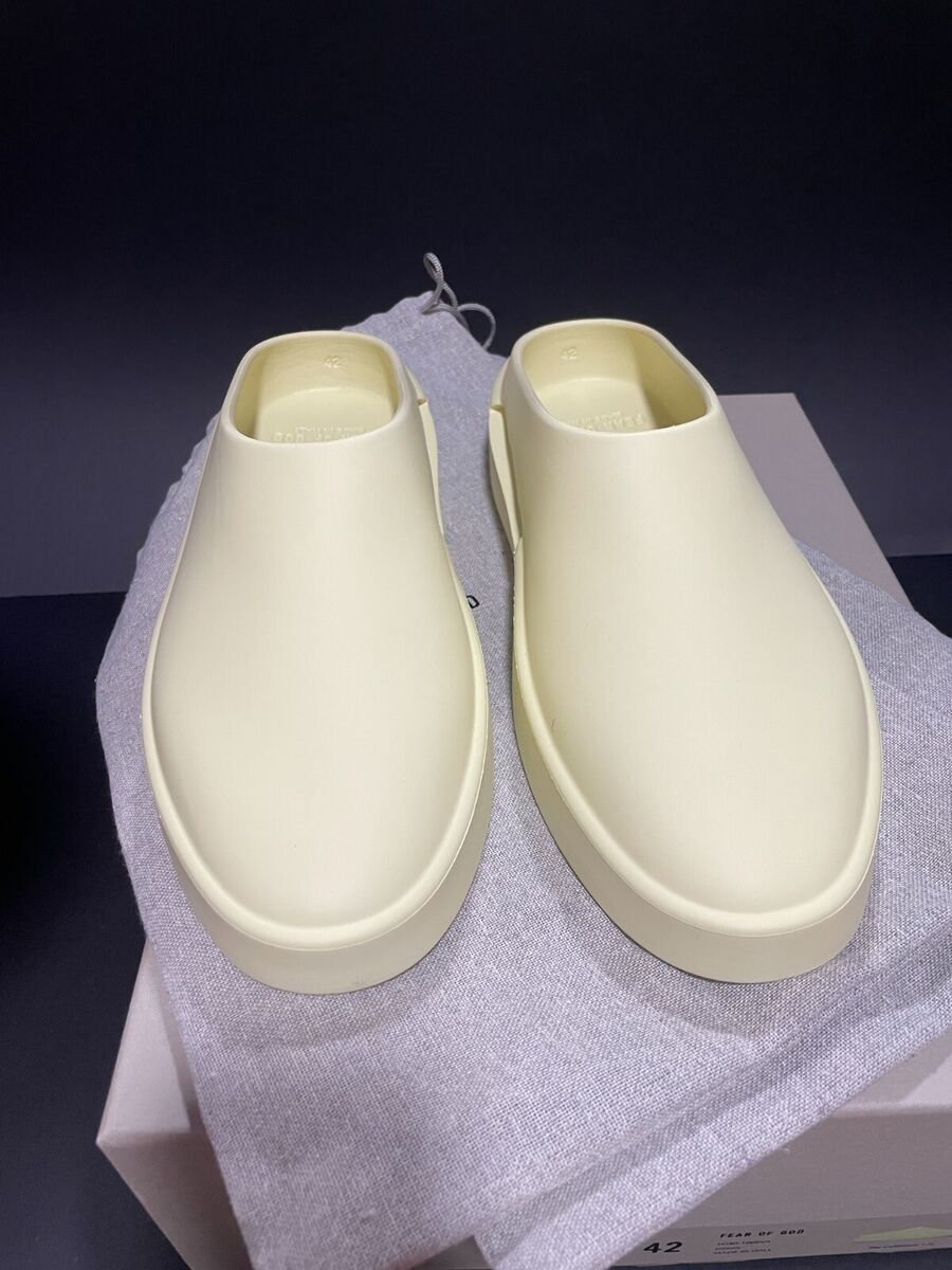 DS NEW FEAR OF GOD CALIFORNIA 1 CANARY YELLOW SLIP ON MULE DS NEW FEAR OF GOD CALIFORNIA 1 CANARY YELLOW SLIP ON MULE