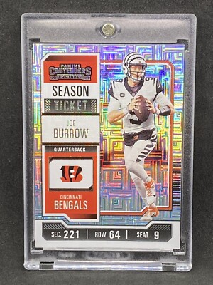 Joe Burrow RARE MOJO REFRACTOR INVESTMENT CARD SSP PANINI BENGALS MVP ROY MINT