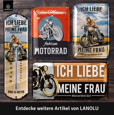 GOMETY 5er Set Retro Blechschilder - 20x30cm Garage Deko Für Männer