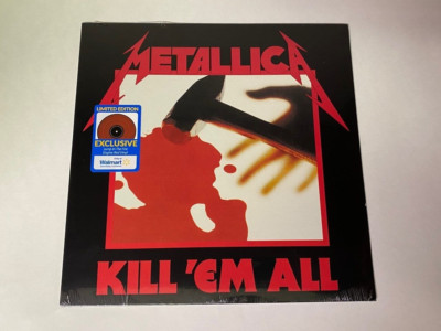 METALLICA Kill Em All LP Fire Engine Red Vinyl Walmart Exclusive NEW SEALED