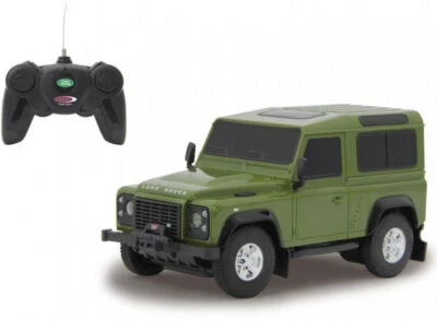 Jamara RC Land Rover Defender | 1:24 | Grün | 2,4GHz | ferngesteuertes Auto