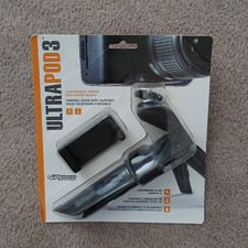 PEDCO Ultrapod-3 Small Handheld Travel Tripod for Camera or Phone, Black.