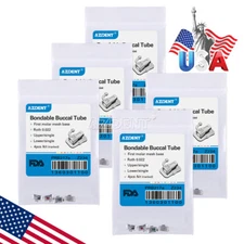 Dental Orthodontic Buccal Tube 1st Molar MBT/Roth.022 Bondable N-Conv AZDENT 