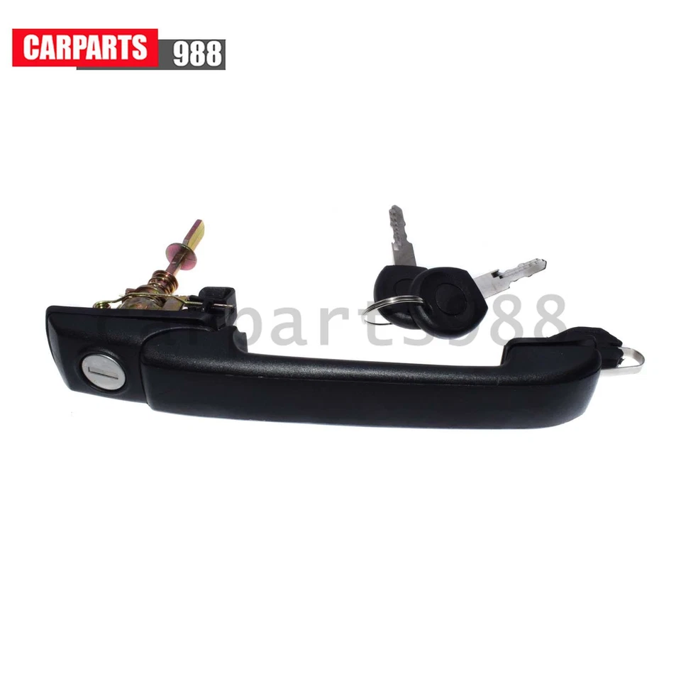 Manija de puerta exterior delantera izquierda derecha con llaves para 93-98 VW Jetta Golf 1H0837207C Foto 3 de 4