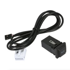 Car AUX Audio Cable Socket with Cord for Golf MK5 MK6 RCD310