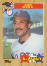 Jim Rice 1987 Topps #610 All Star Boston Red Sox MLB HOF Baseball Card