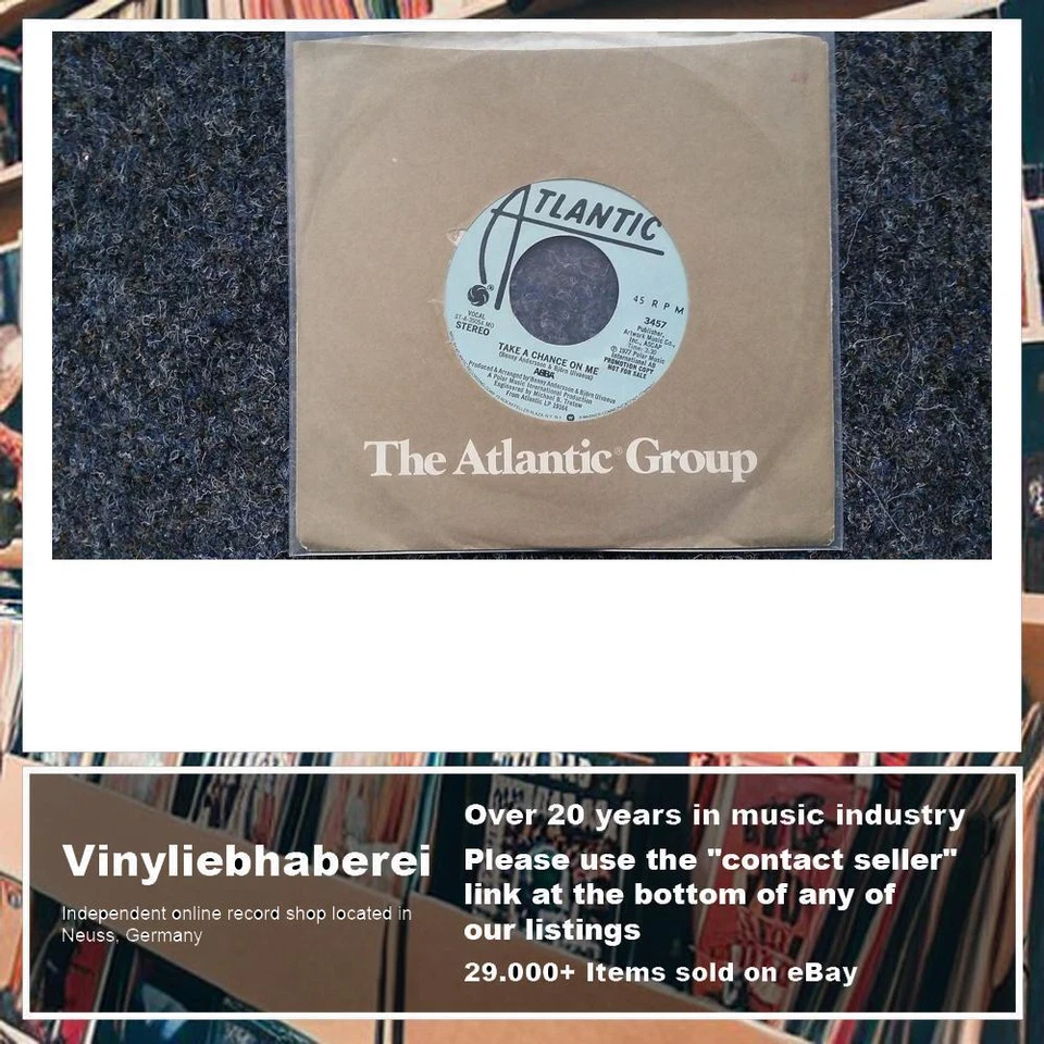Abba - Take a chance on me 7'' Single US PROMO SHORT VERSION - Image 4 of 4