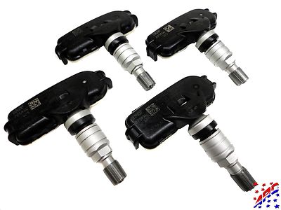 Complete Set of 4 Genuine OEM Hyundai TPMS Tire Pressure Sensors Kit 52933-A7000