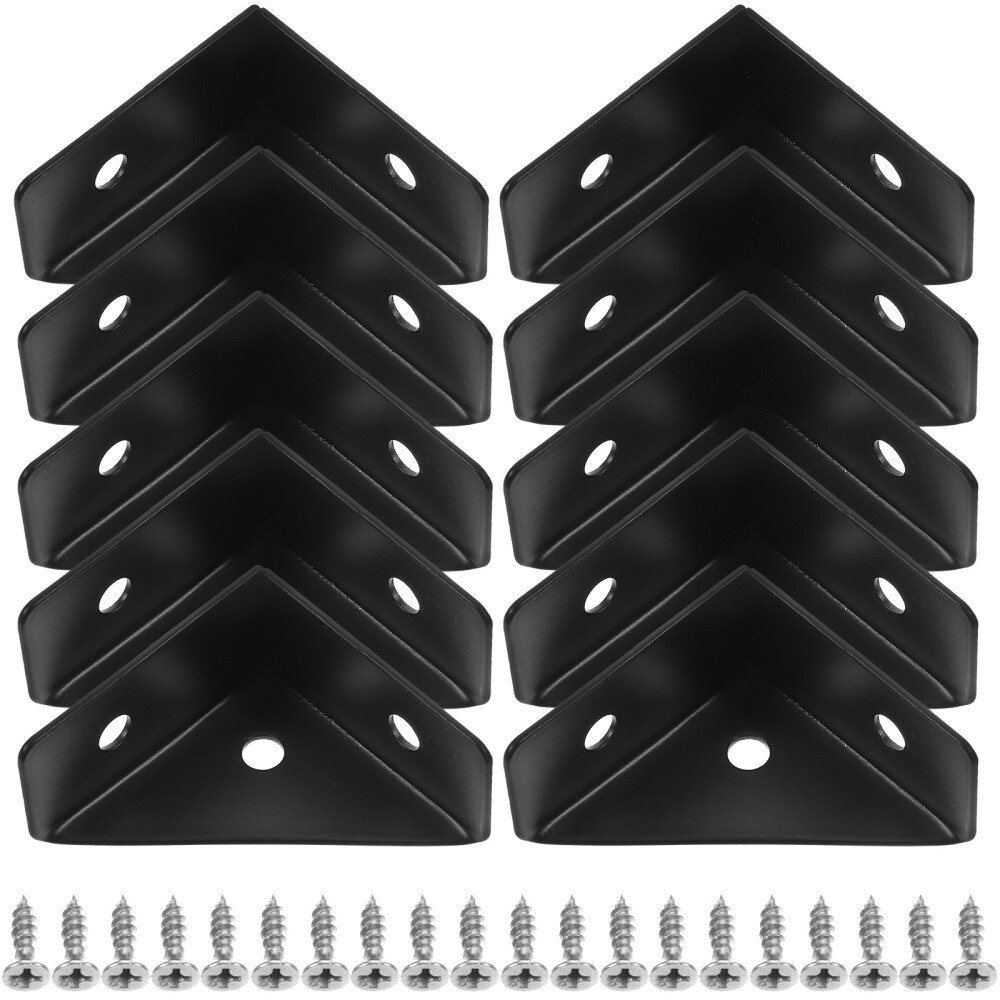 10pcs Stainless Steel Corner Braces Thickened Support Brackets