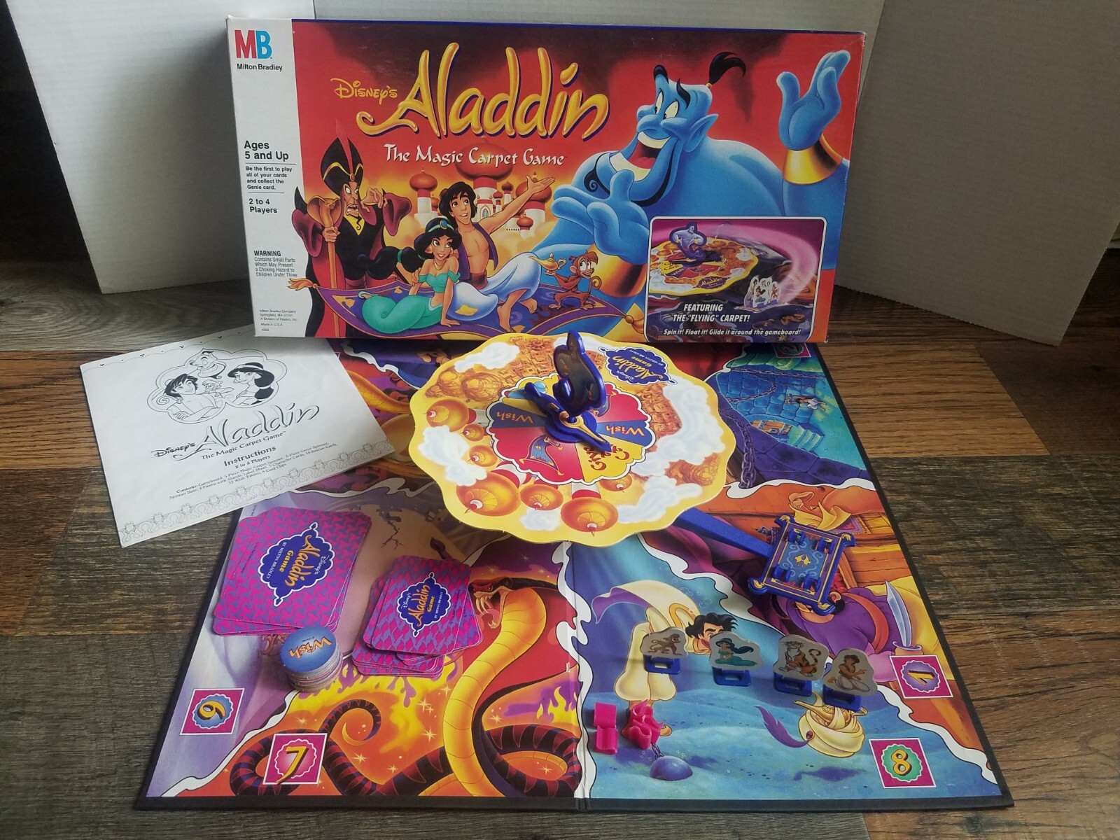 Disneys Aladdin the Magic Carpet Board Game Milton Bradley #4303 Vintage  Family | eBay