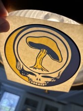 Grateful Dead vtg Inside Window sticker 80s 90s Rare Decal Steal Face Mushroom