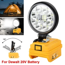 LED Work Light Cordless for Dewalt 20V Battery Flashlight Workshop Camping