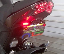 Kawasaki Z125 Pro SS Fender Eliminator Kit w/ Red LED Turn Signals - Red Lens