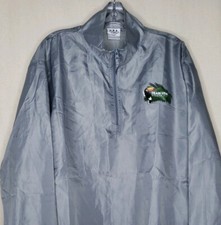 USA Olympic Team Road To Rio Mens Sz L Gray Pullover Windbreaker 1/4 Zip Jacket