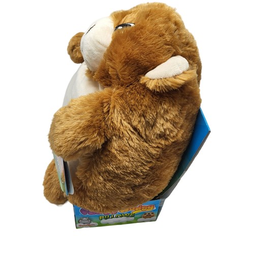 Pudgy Wudgy Stuffed Animal Pillow Brown Bear Furry Stuffie Plushie Plush Kids - Bild 5 von 11