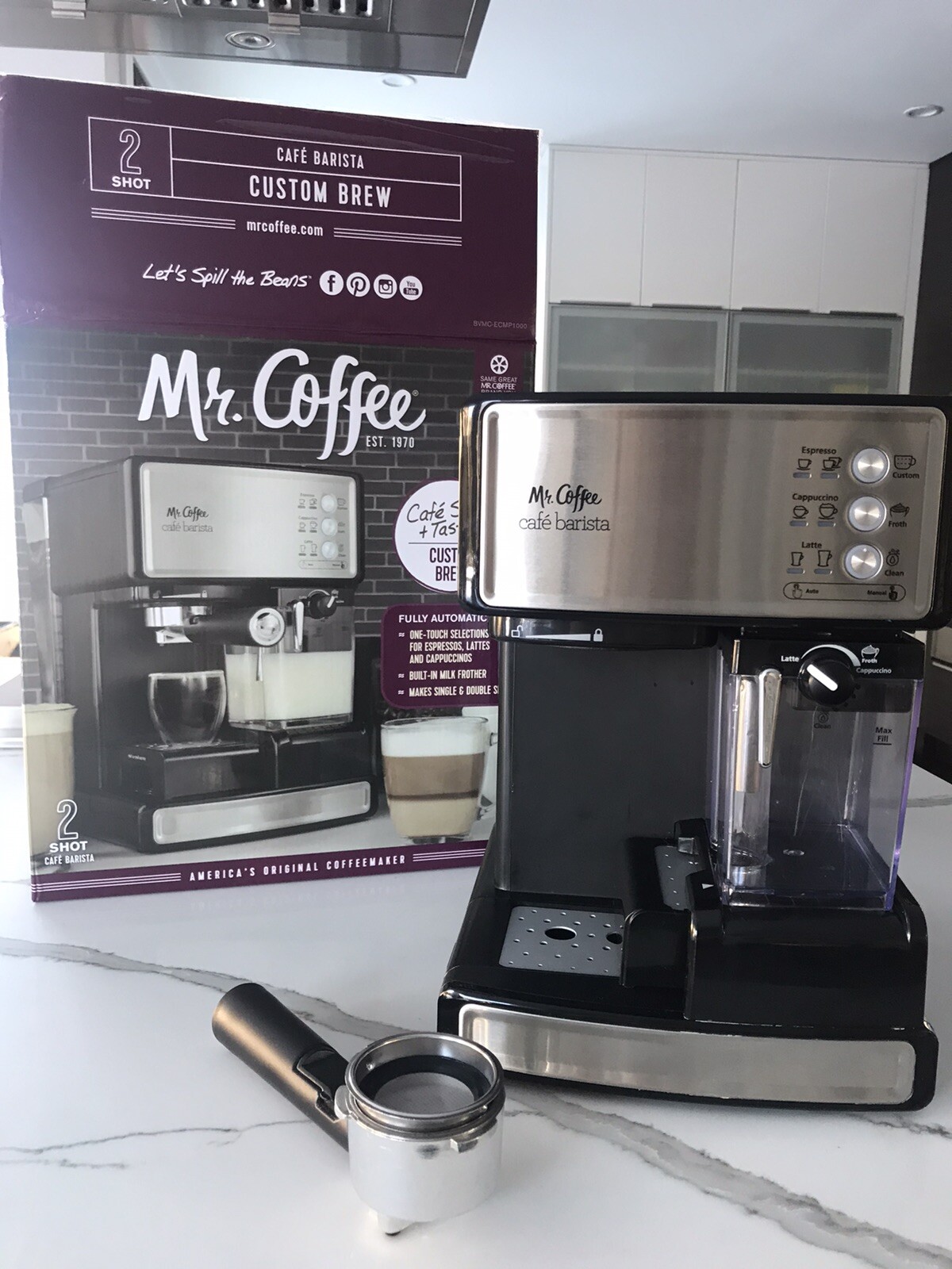 Mr. Coffee BVMCECMP1000RB Café Barista Espresso and Cappuccino Maker