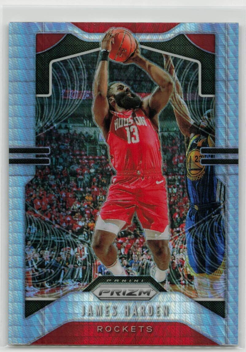 JAMES HARDEN 2019-20 Panini Prizm #107 HYPER Silver Prizms Rockets