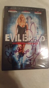 Adult Star Ginger Lynn signed  DVD, T-shirt, Script, Pic from Evil Breed SamHain
