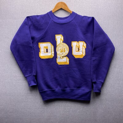Vtg David Lipscomb Sweatshirt Mens M University Spell Out Graphic DLU Crewneck