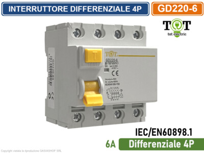 Interruttore Differenziale FI CENTEE 16A 25A 40A 63A 2P 4P Salvavita, Nuovo