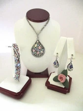 Brighton"TRUST YOUR JOURNEY" Necklace-Earring-Bracelet Set ($310) NWT/Pouch