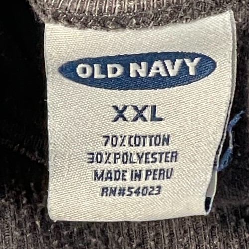 Camicia uomo Old Navy taglia XXL manica lunga maglia pesante grigio pullover girocollo strati - Foto 8 di 10