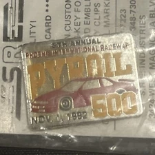 1992 5th Annual Pyroil 500 Phoenix International Speedway Lapel Hat Pin NASCAR