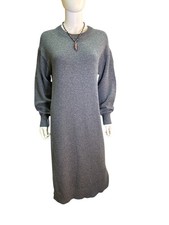 Velvet By Graham & Spencer Gray Knit Sweater Dress Size S Revolve Wool Blend EUC