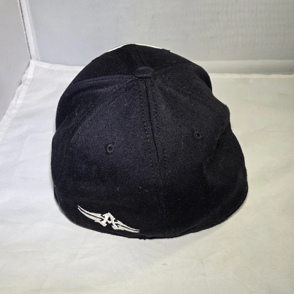 Gorra de béisbol vintage Y2K Affliction sombrero negro calavera Flexfit adulto 6 7/8-7 1/4 Foto 4 de 4