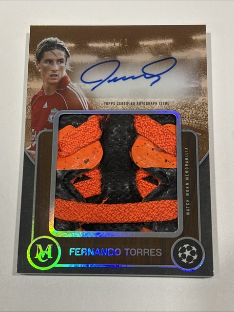 2026 Topps Museum Soccer Fernando Torres 1/1 Legacy Laces Auto Relic El Niño